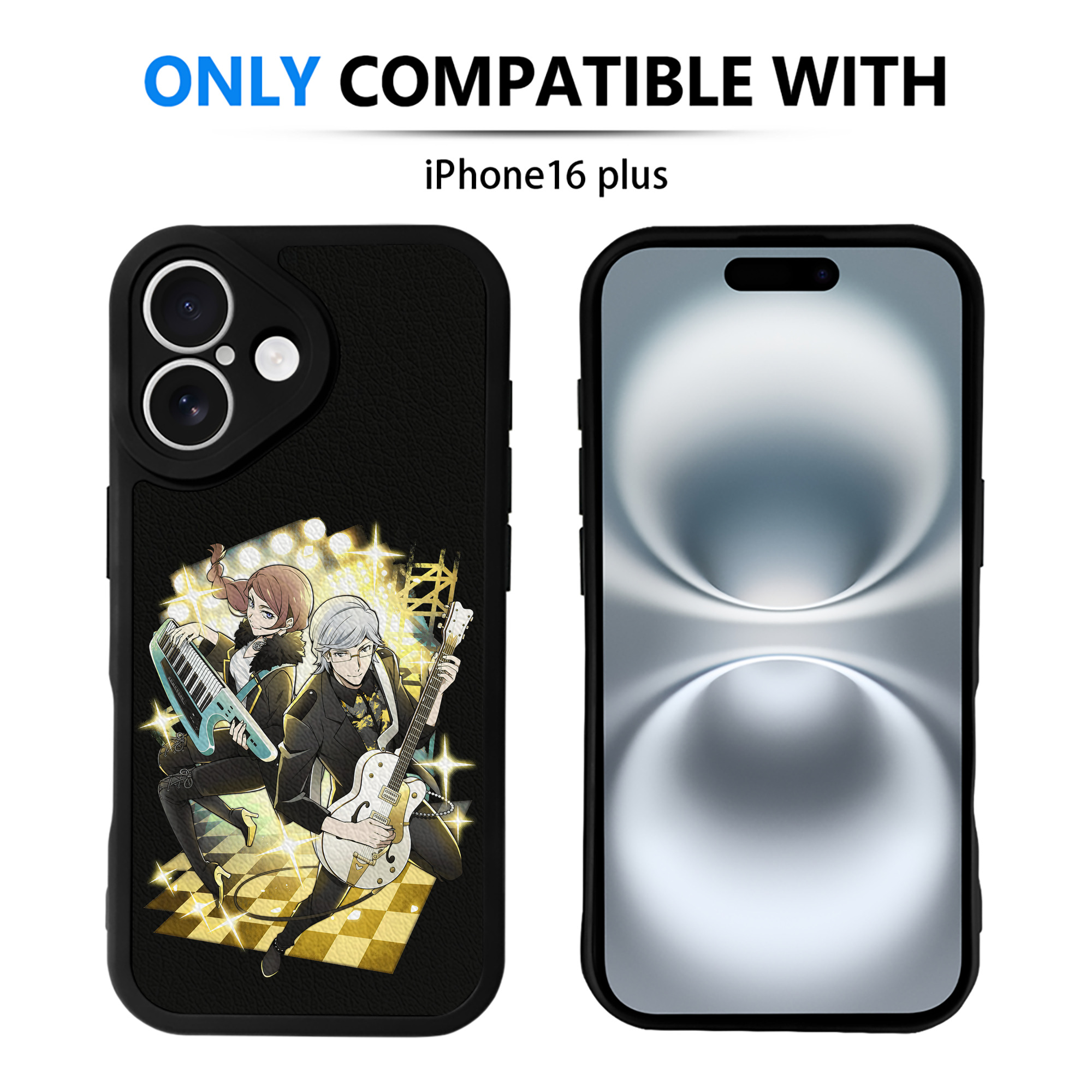 （画像用） 文豪ストレイドッグス Bungo Stray Dogs 【iPhone 16シリーズ対応】シリコンスマホケース（レザー調） 材質：シリコン